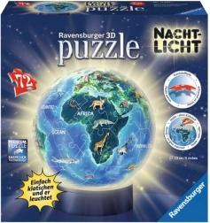 Ravensburger 3D puzzleball luminoso Globo Notturno 72 pezzi