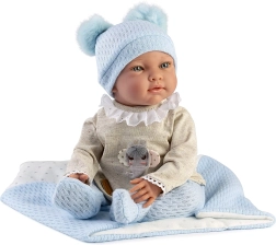 Guca Marc bambola realistica ponderata a forma di neonato con suoni e corpo morbido in tessuto 42 cm