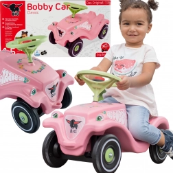 Monopattino a spinta BIG Bobby Car Classic Flower rosa