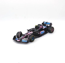 modello in metallo bburago 1:43 alpine a524 f1 2024 n. 10 pierre gasly in confezione regalo