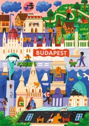 Trefl Puzzle Premium Plus The Art of Colour: Budapest, Ungheria 1000 pezzi