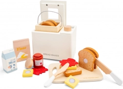 Panetteria in legno per pane con accessori