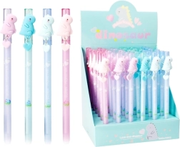 Penna gel cancellabile con dinosauro