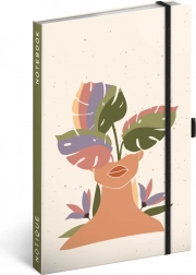 Taccuino NOTIQUE Monstera, a righe, 13 × 21 cm