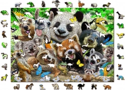 Puzzle in legno Paradiso degli orsi 2v1 di Wooden City