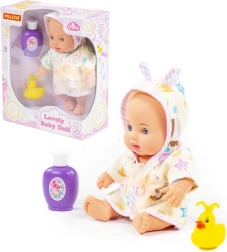 Bambola Lovely 24 cm con set da bagno