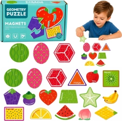 Puzzle magnetico con frutta – 30 pezzi per frigorifero e lavagna magnetica