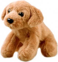 Cagnolino di peluche seduto 13 cm