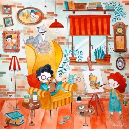 Puzzle stanza allegra 1023 pezzi