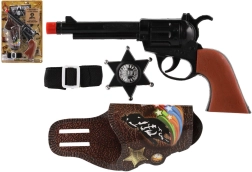 Pistola giocattolo a scatto con accessori 22 cm