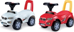Macchinina cavalcabile per bambini con schienale, 53 cm