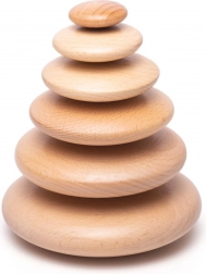 Gioco di equilibrio con ciottoli in legno BIGJIGS BABY