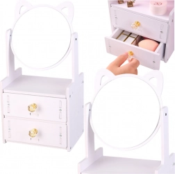 Mini toeletta in legno con orecchie