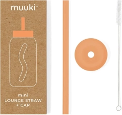 MUUKI Mini Lounge cannuccia e coperchio Tropical Papaya