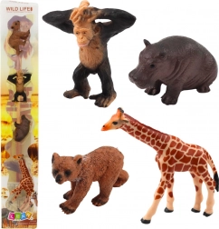 Set di figurine realistiche di animali selvatici