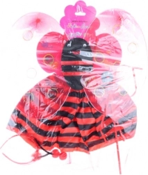 Costume da coccinella per bambini – ali, gonna, cerchietto e bacchetta