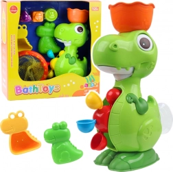 Set di giocattoli da bagno Dino con mulino
