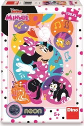 Puzzle al Neon Luminose Minnie e Palloncini 100 Pezzi XL