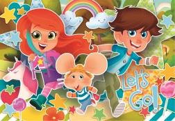 Puzzle da pavimento gigante Clementoni Topolino Gigio 40 pezzi