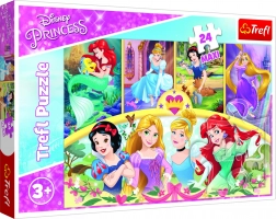 Puzzle Maxi 24 pezzi – principesse DISNEY, la magia dei ricordi