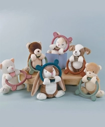 Giocattolo coccoloso in peluche con mordicchiatore