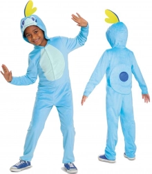Costume per bambini POKEMON Sobble kigurumi, tuta intera blu 126–136 cm (7–8 anni)