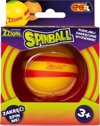 Spinball pallina da giocoleria gialla con rosso