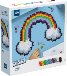 Plus-Plus Costruisci per numeri - Arcobaleno 500 pezzi