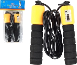 Corda per Saltare Nero-Arancione con Contatore Fitness