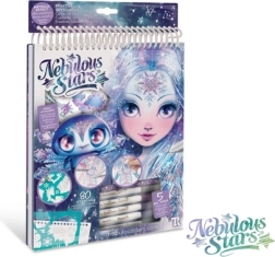 Album creativo Nebulous Stars Iceana con stencil e penne metalliche