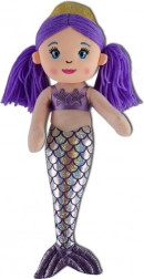 Sirenetta di peluche viola 30 cm