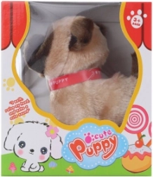 Cagnolino marrone camminante