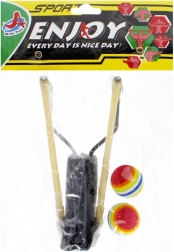 Fionda con palline di schiuma