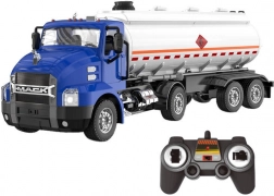 Camion cisterna telecomandato 1:26 Double Eagle (blu)