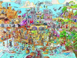 Puzzle 1500 pezzi Hollyworld
