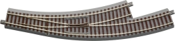 Roco geoLINE deviatoio arcuato R3/R4 sinistro con massicciata
