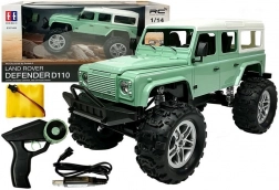 Auto fuoristrada RC LAND ROVER DEFENDER D110 1:14 verde 2.4G