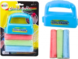 set di gessetti con supporto, gessetti spessi per marciapiede, 3 pz