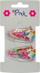 Mollette per capelli con unicorno, 2 pz