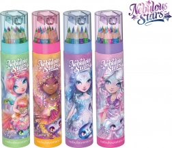 Matite colorate NEBULOUS STARS in tubo con temperino (18 colori)