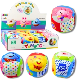 Palla morbida colorata con sonaglio per bambini 9 cm