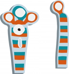 Small Foot ABC mostriciattolo Reese – decorazione in bambù per la cameretta