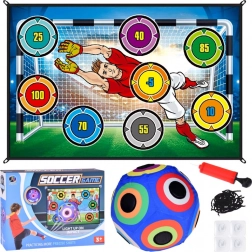 Set per il gioco del calcio con bersaglio e palla luminosa