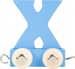Trenino di legno – alfabeto colorato, lettera X small foot