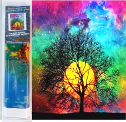 Set per pittura con diamanti NORIMPEX, tramonto colorato, 30 × 40 cm