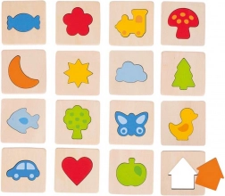 Gioco tattile Riconosci le forme nella cornice