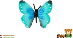farfalla decorativa in plastica Morpho helena 7 cm