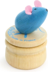 Vilac Scatola di legno per denti con topo verde