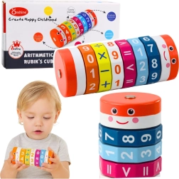 Cilindro matematico educativo per bambini – puzzle numerico rotante