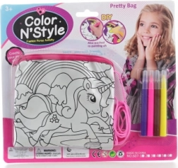 Borsetta da colorare con unicorno per bambini